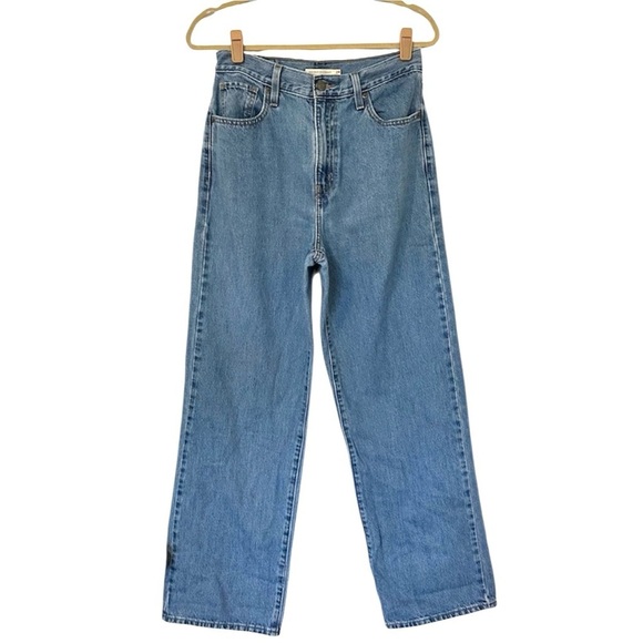 Levi’s High Waisted Straight Jean Women’s 28 Blue - Picture 4 of 10